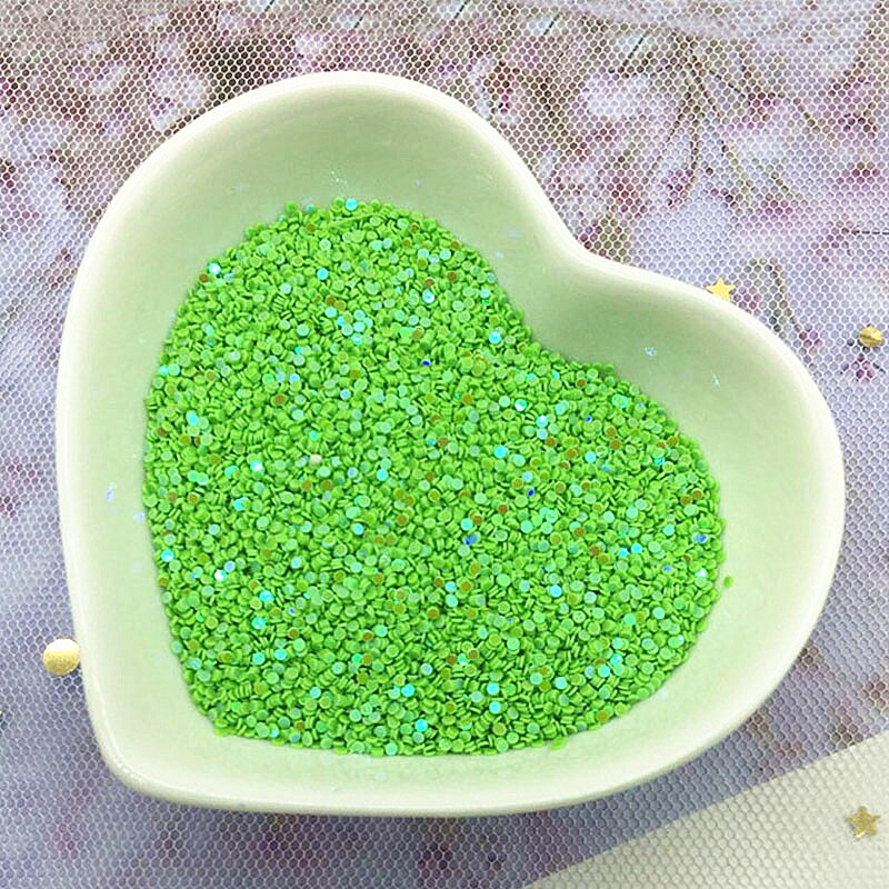 Multi taille 1mm 2mm cercle point forme Pvc Paillettes en vrac fête artisanat Nail Arts Sequin mariage décoration confettis 10g: ab green / 1mm 6000pcs 10g