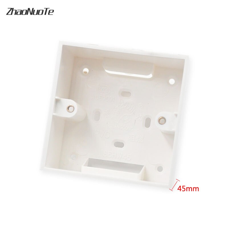 Home Improvement Wall Mount Switch Wiring Bottom Box 86*86*45mm for 86 Type Standard Switches and Sockets Apply