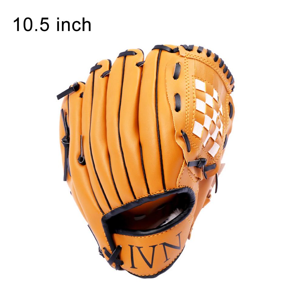 Ich bin freien Sport Baseball Handschuh weicher Ball Praxis Ausrügestochen Größe 10,5/11,5/12,5 Verknüpfungen Hand für Erwachsene Mann Frau Zug