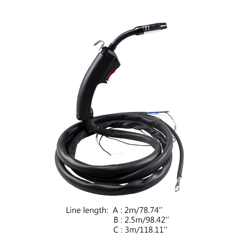 MIG Welding Gun Torch Applicable to Gas Shielded Welding Used for Light Maintenance or Repair Abrasion-resistant
