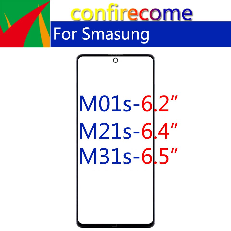 Für Samsung Galaxis M01S M21S M31S berühren Bildschirm Vorderseite Glas Tafel LCD äußere Anzeige Objektiv Ersatz