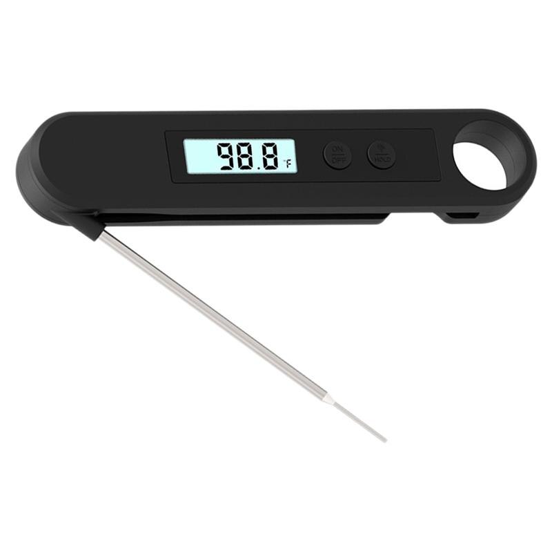 1Pc Voedsel Thermometer Instant Lezen Digitale Vlees Thermometer Keuken Koken Sonde Sonde Soort Opvouwbare Voedsel Thermometer