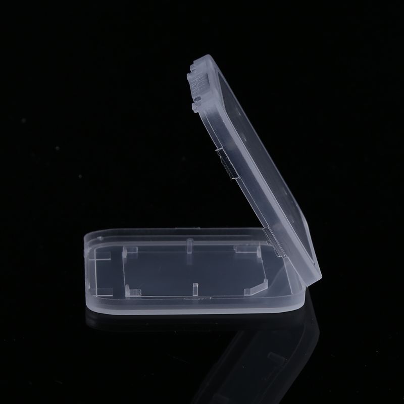 10Pcs Standard SD SDHC Memory Card Case Holder Box Storage Transparent Plastic Whosale