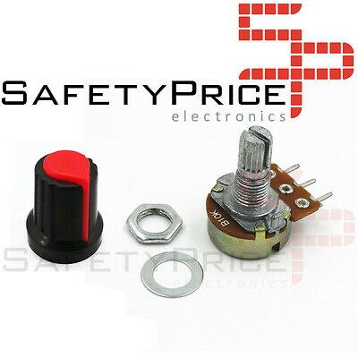 Potentiometer B50K Lineaire 50K Ohm Kohm + Trim Button Arduino Knop 16 Mm