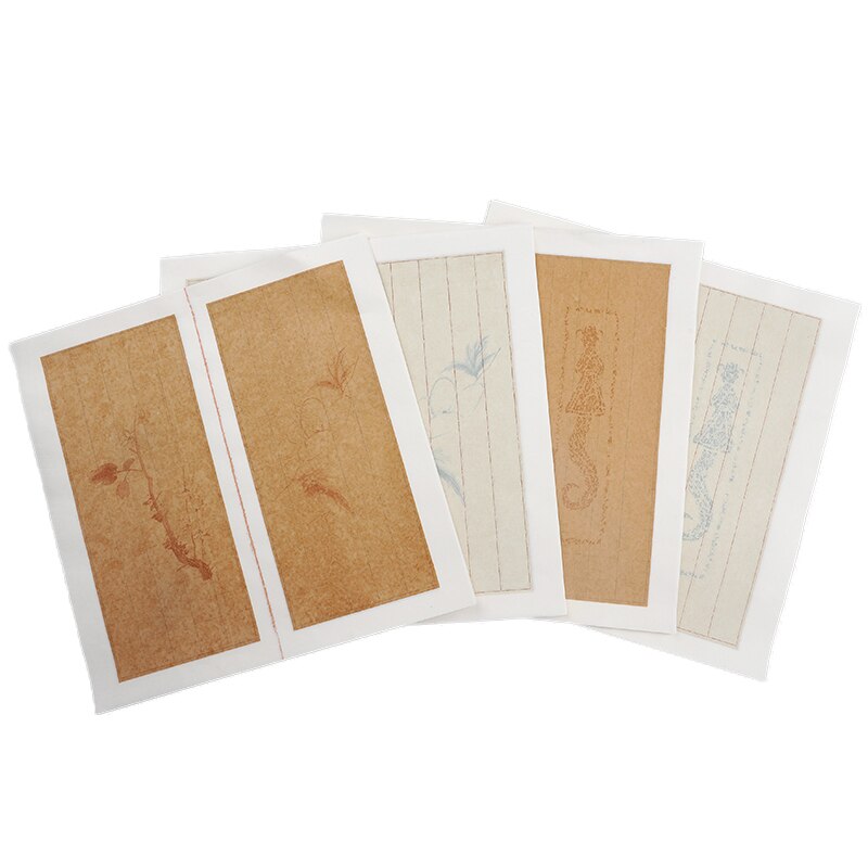 Chinese Hard Calligraphy Retro Letterhead Letterhead Chinese Small Regular Script Brush Calligraphy 40sheets/lot Xuan Paper