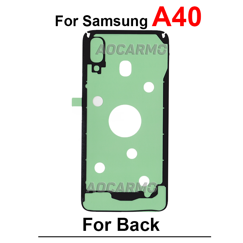 Pegatina para Samsung Galaxy A40 A41 A50 A51 A52 A60 A70 A71 A72 A73 A80 A730 A750 A920 cinta adhesiva de cubierta trasera pegamento