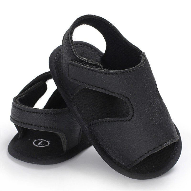 Ins Baby Jongens Zomer Schoenen Pu Zachte Bodem Sandalen Peuter Pasgeboren Casual Baby Effen Kleur Mode Schoenen