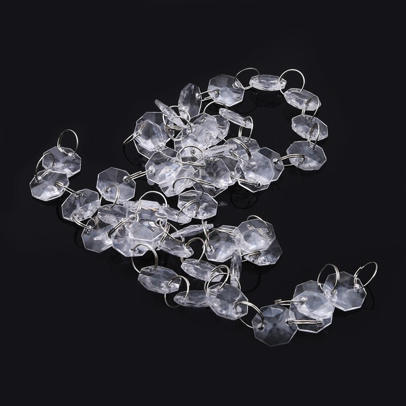 Romantische Crystal Clear Plastic Bead Garland Kroonluchter Opknoping Bruiloft Benodigdheden