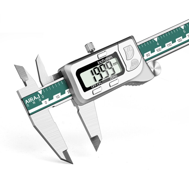 AIRAJ High-precision Digital Caliper Stainless Steel Long Waterproof Vernier Caliper Level Multi-function Measuring Tool