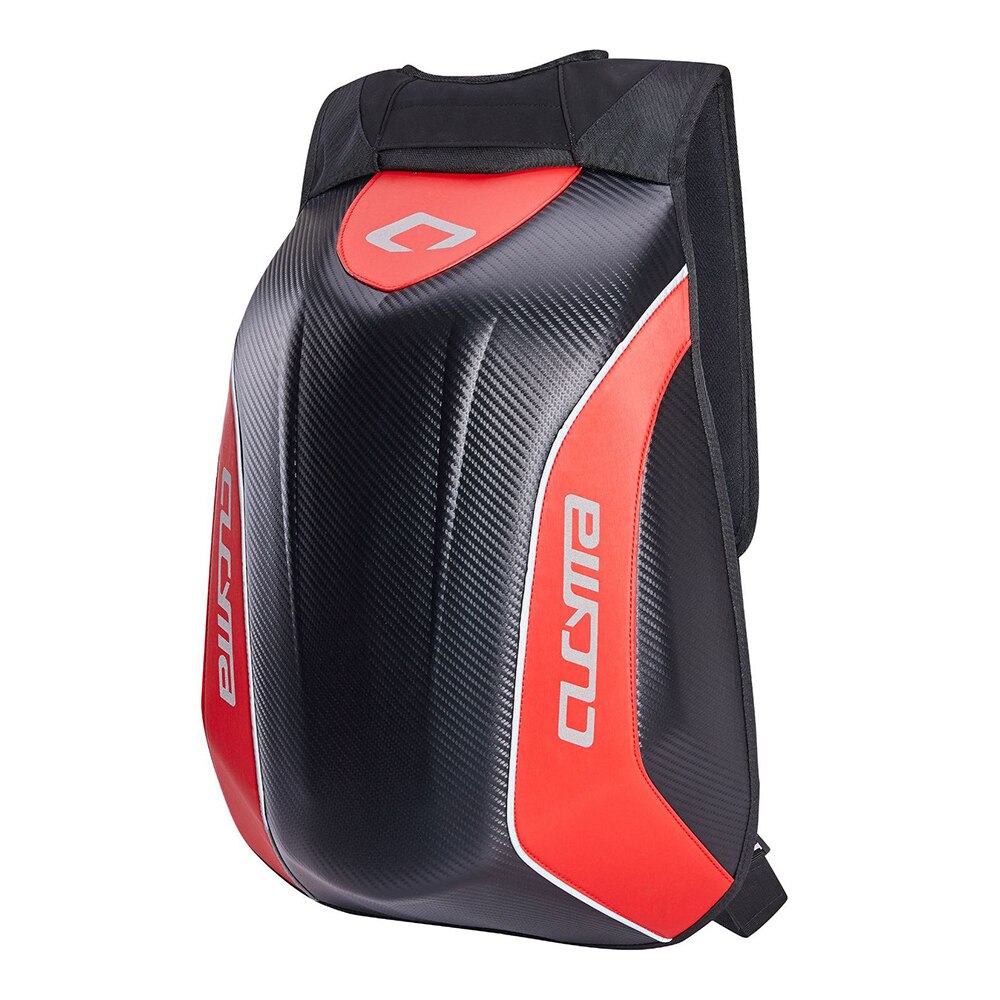 CUCYMA étanche Moto sac Moto sac à dos réservoir sac en Fiber de carbone Moto casque sacs voyage bagages #: Rouge
