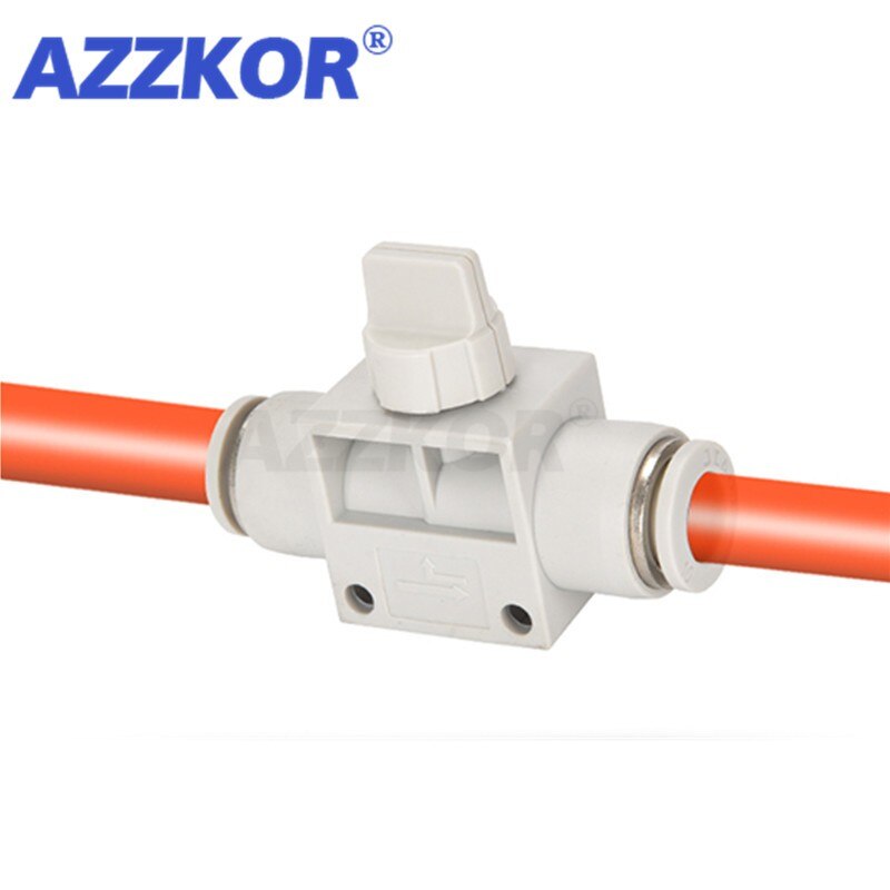 HVFF Regulating Valve Trachea Throttle Pneumatic Connector Switch Valve Hand Valve Air Valve Pneumatic Push Into Fittings 6-12mm
