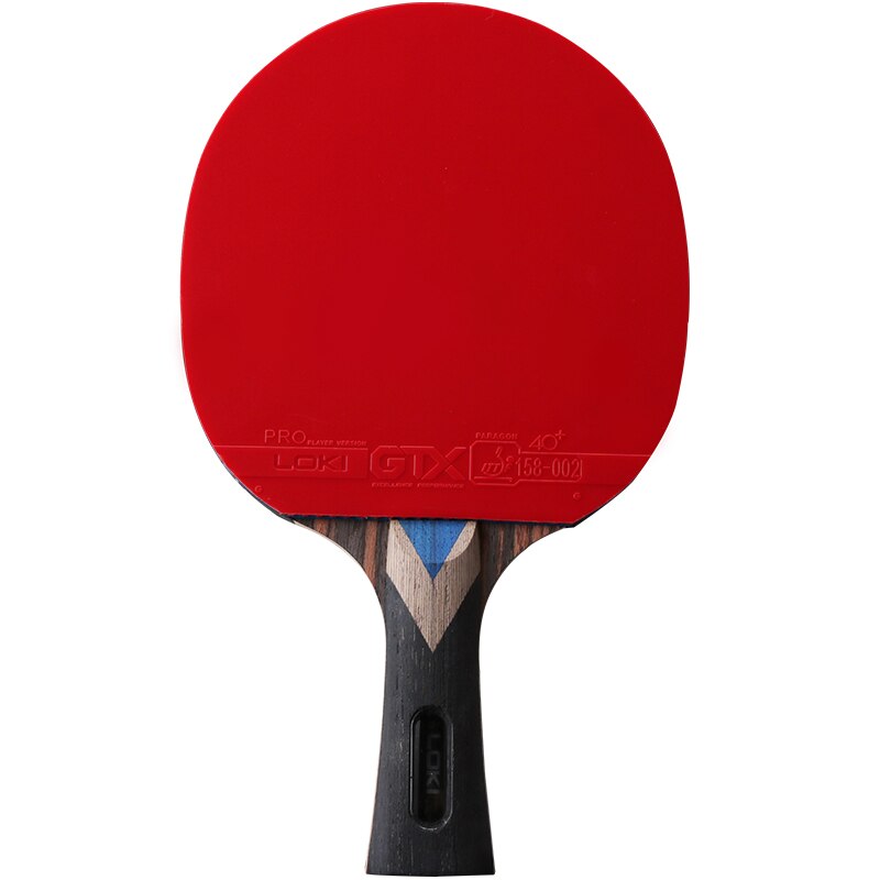 Loki 5/6/7 estrela raquete de ping pong profissional ofensiva lâmina carbono raquete de tênis mesa bat paddle com ittf aprovado borracha