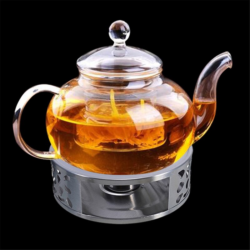 Portable Warmer Tea Holder Durable Stainless Steel Coffee Candle Warmer Tea Light Holder Trivets Coffee Warmer Heating Base Teap