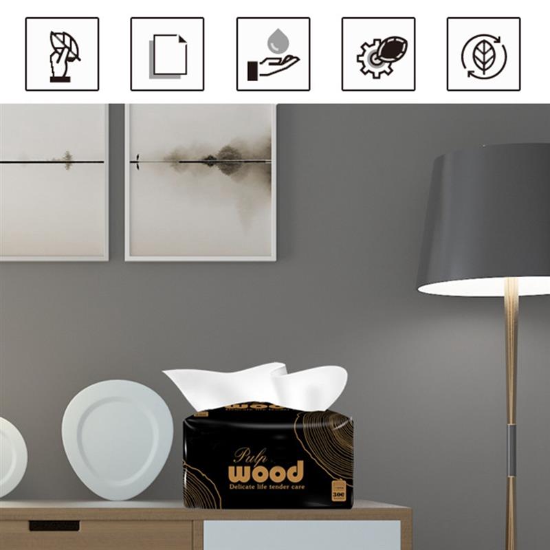 30 Packs Tissue Paper Smooth 4-Layer Hand Tissue Paper Towel Soft Napkin Towels Household Papel for Home Kitchen