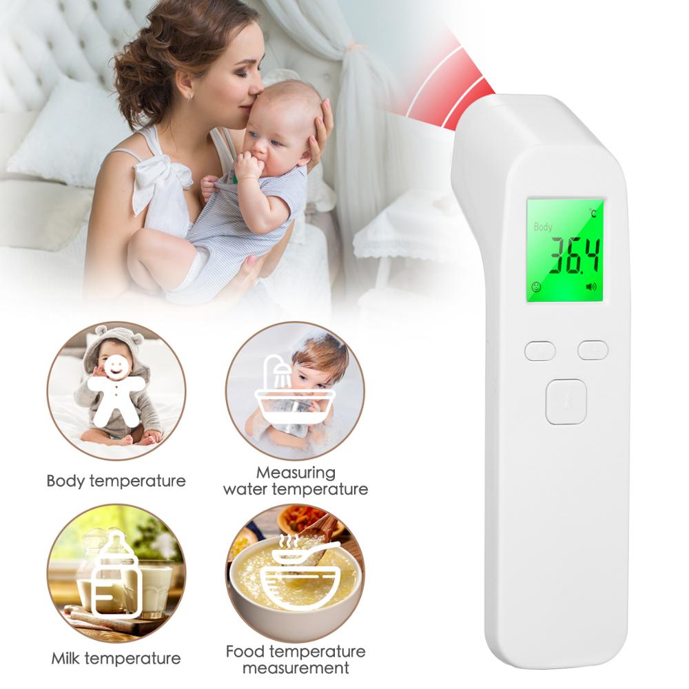 Øret pande ikke-kontakt termometer håndholdt mini digital infrarød baby temperatur måleværktøj til børn børn og voksne