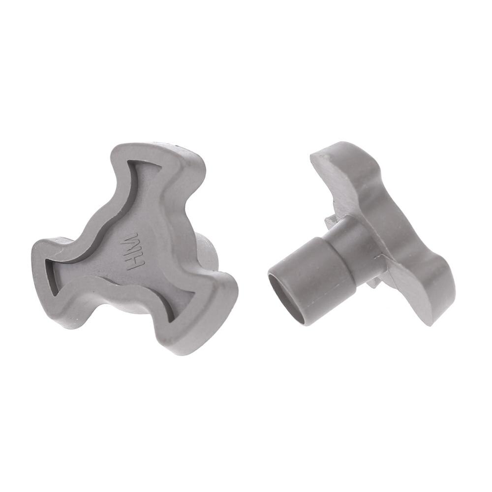 2Pcs 17mm Microwave Oven Turntable Roller Guide Support Coupler Tray Shaft