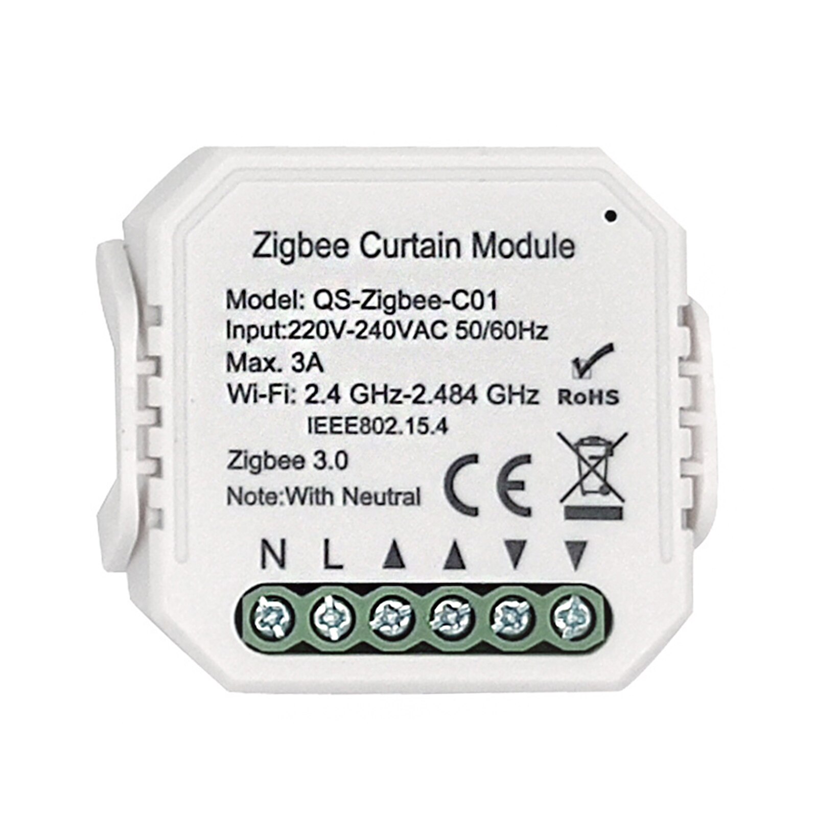 Til rulleskodde soveværelse trådløst med timer praktisk zigbee app hjem smart gardin switch modul let installation blind motor