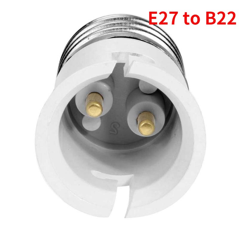 E27 Om B22, b22 Om E27 Licht Socket Adapter 250V2A Pbt Behuizing Ce Rohs Led Lamp Base Houder Socket Converter: E27 to B22