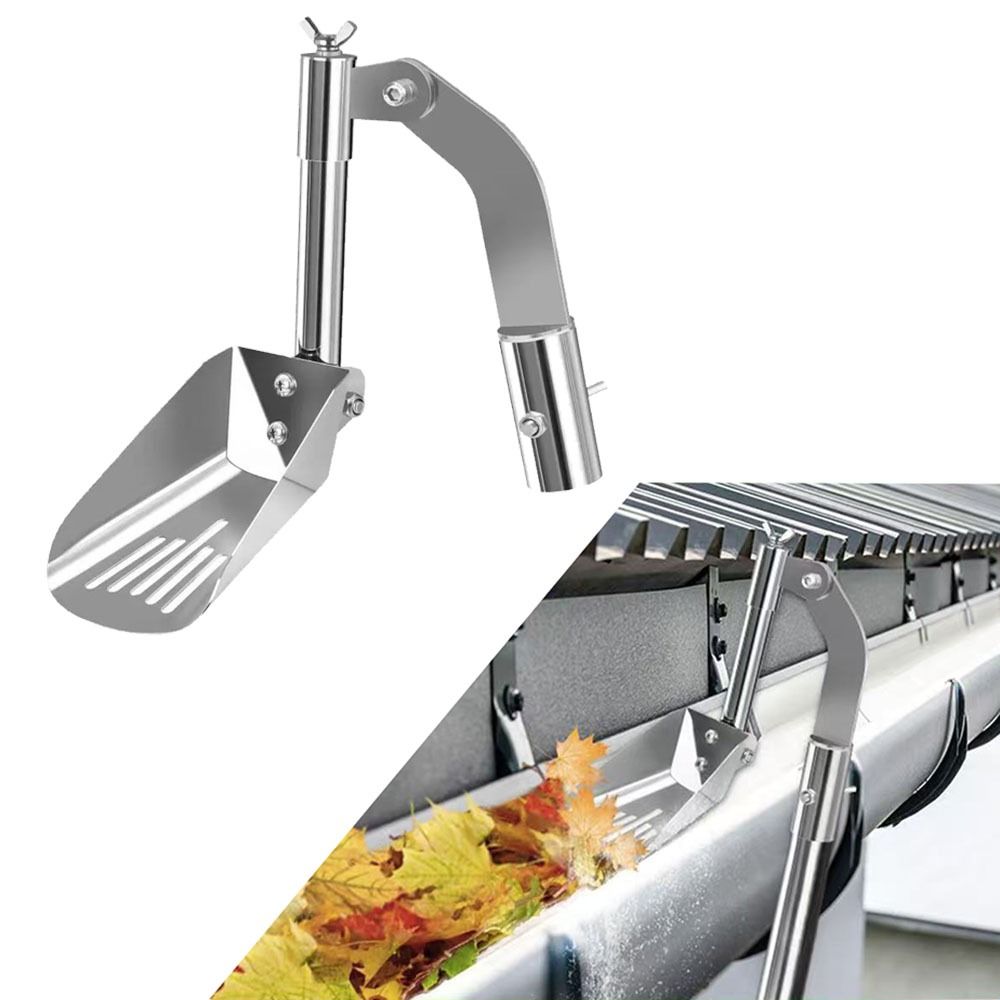 Łopatki robić czyszczenia rynien ze stopu aluminium, pogrubione, nierdzewne, składane, wytrzymałe narzędzia robić czyszczenia rynien dachowych.