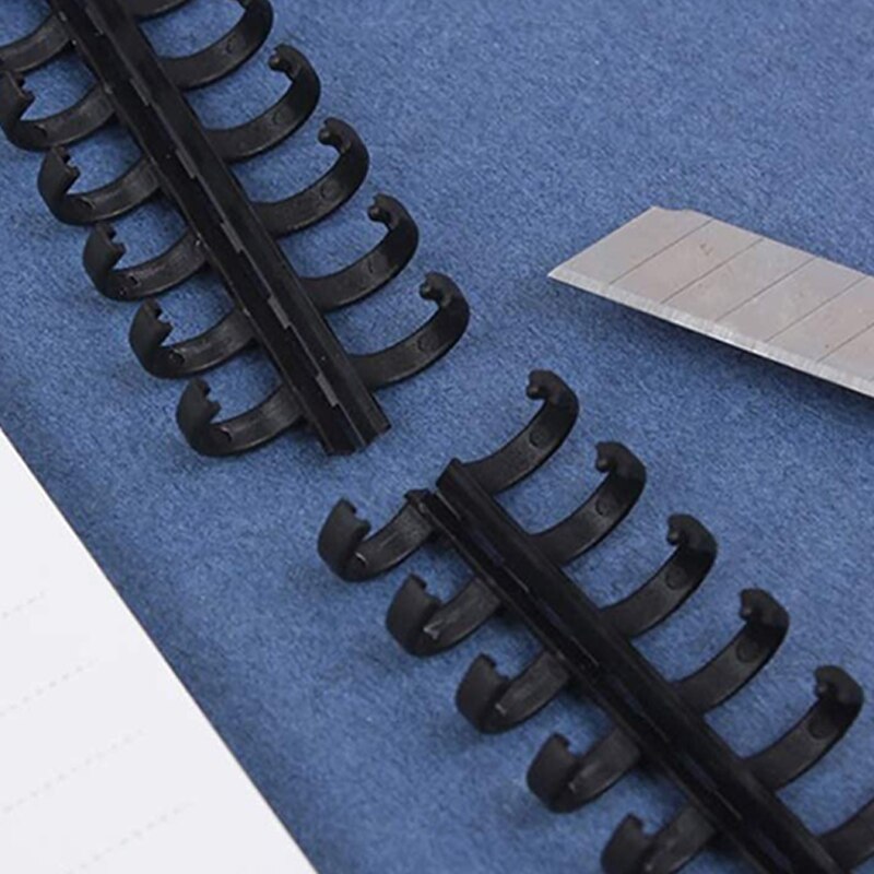 30 Hole 12mm Loose-Leaf Plastic Binding Ring Spiral Rings for A4 A5 A6 Paper Notebook Stationery Office Supplies