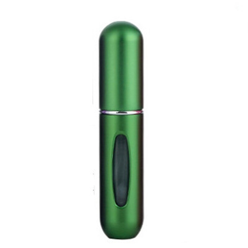 Vaporisateur de parfum rechargeable en aluminium, facile à transporter, Mini récipient, bouteilles de stockage de cosmétiques vides, 5ml: 5ml GREEN