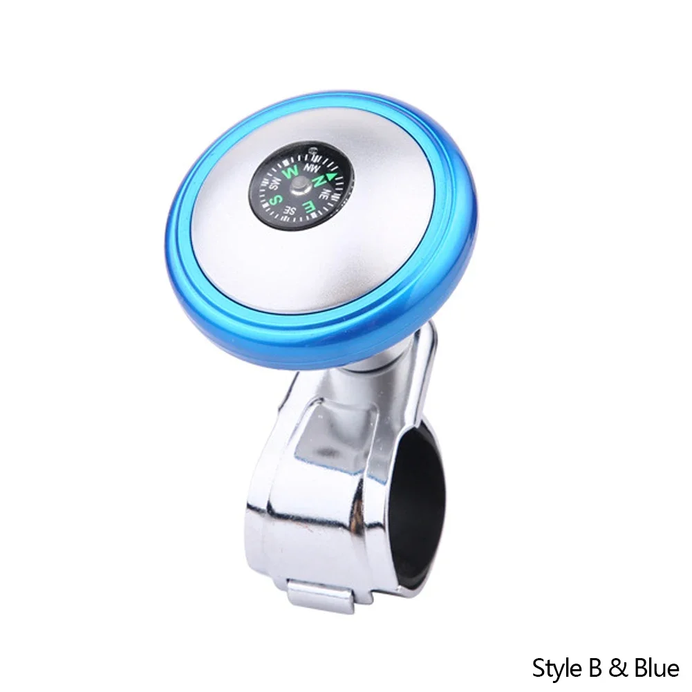 Stuurwiel Spinner Knop Met Kompas Universele 360 Graden Rotatie Metalen Power Handvat Bal Booster Voor Auto Auto Auto Auto