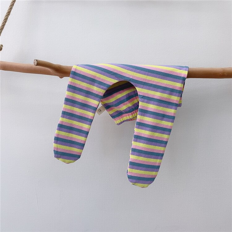 Del bambino Delle Ragazze A Strisce Calzamaglie Dei Bambini del Cotone Calza bambino ragazzo A Righe per Bambini Collant per Bambini Pantaloni