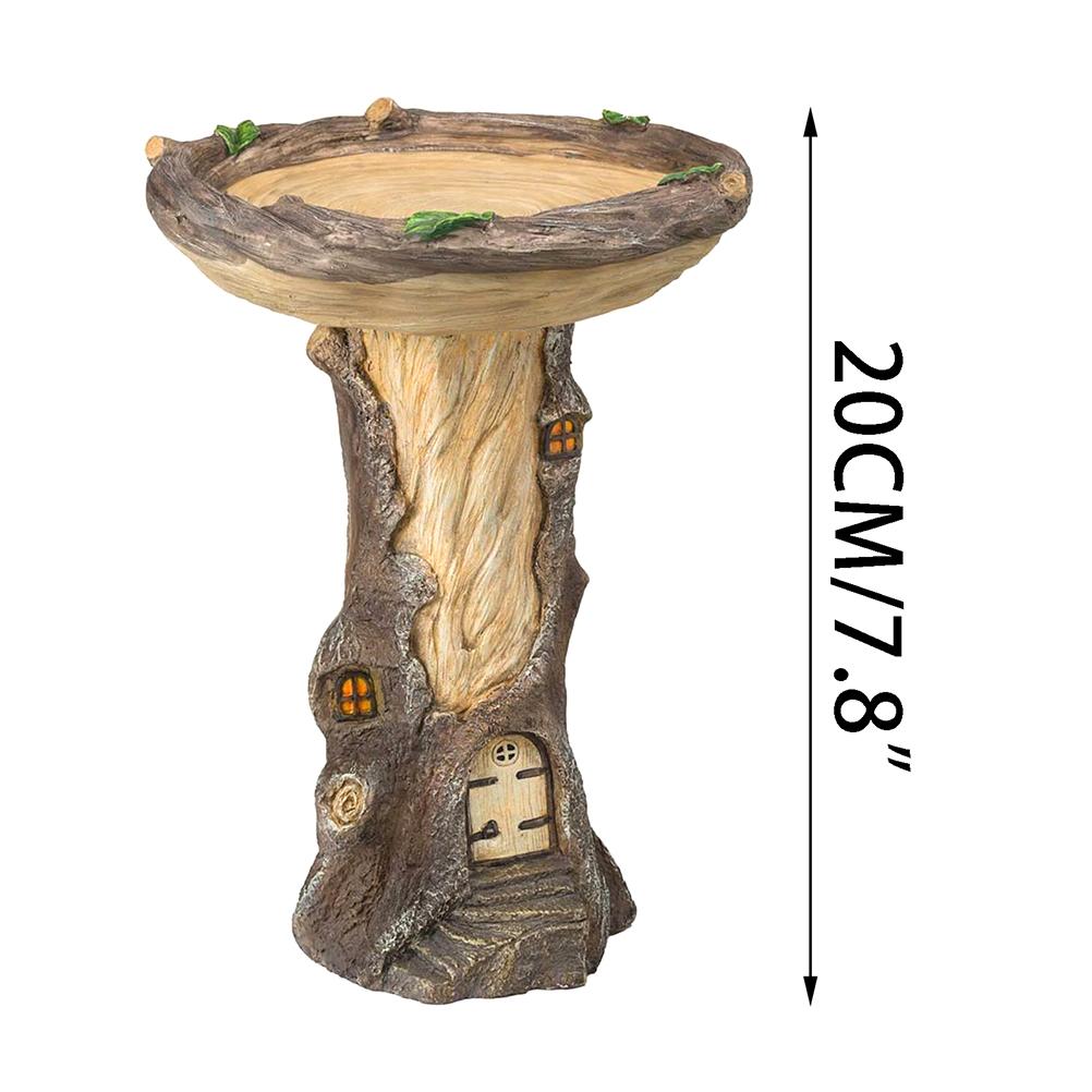 Fairy Vogel Bad Polyresin Vogel Feeder Desktop Ornament Voor Indoor Outdoor Decoratie