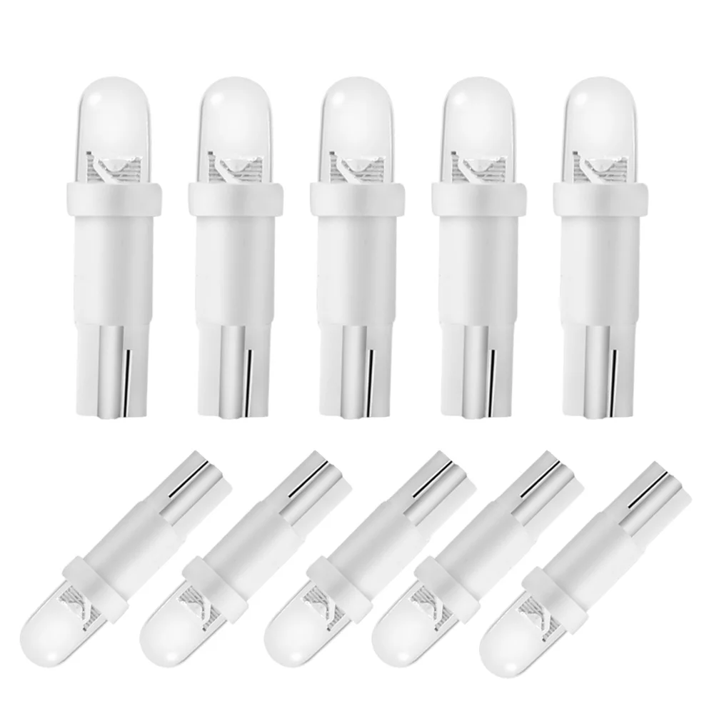 Bombillas LED T5 para coche B8.5d, luces de velocidad para salpicadero de coche, accesorios de lámpara Interior para coche, lámparas de interruptor lateral para salpicadero de 12V: RGB