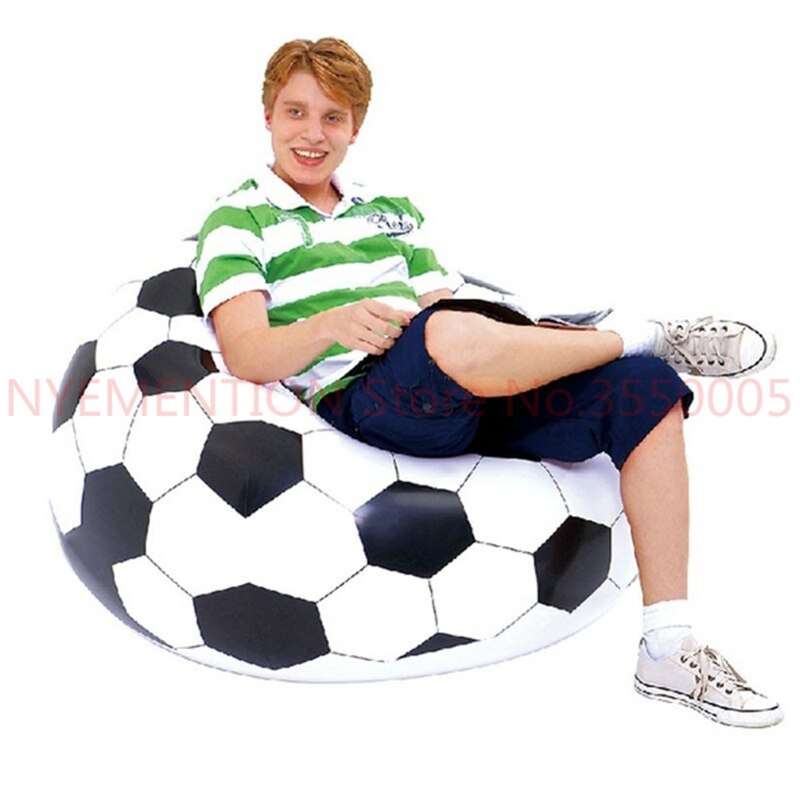Oppustelig sofa luft soccar fodbold selv sækkestol bærbar udendørs have sofa stue møbler hjørnesofa 1 stk