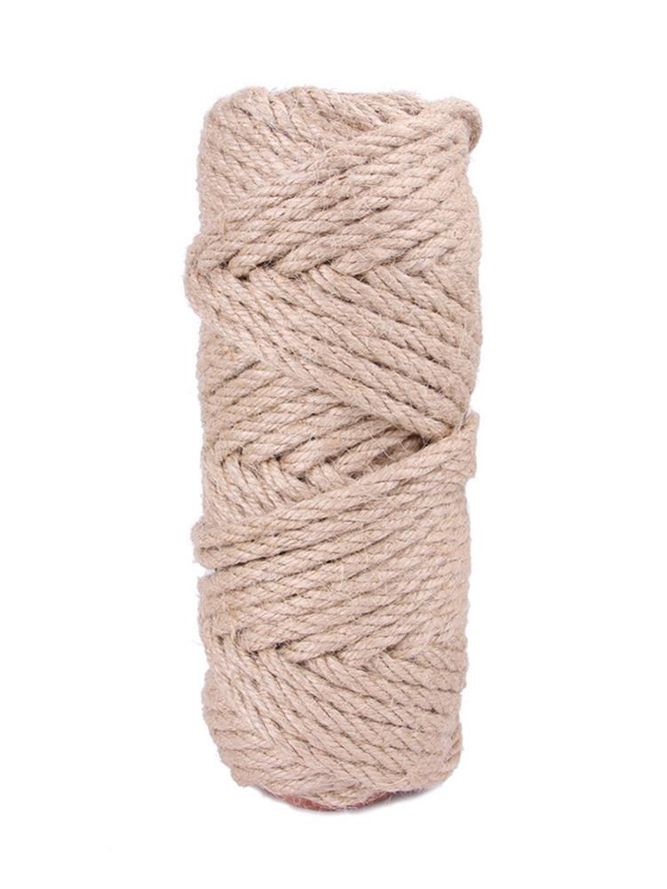 Sisaliköysi kissan raapimispylvääseen kissanpuu luonnollinen sisalköysi 6mm tarviketta kotikäyttöön.