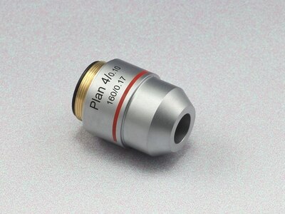 195mm Compound Biological Microscope RMS thread DIN160 4X/10X/20X/40X/60X/100X Plan Microscope Achromatic Objective Lens: 4X version A