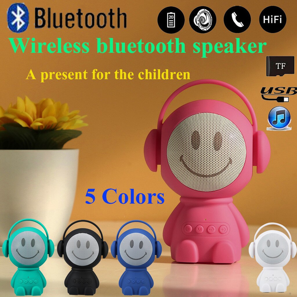 Bluetooth Lautsprecher Led Tragbare Mini Wireless Lautsprecher Player USB Radio Fm Mp3 Musik Sound ColumOutdoorwith 9 Stunden Spielzeit Kind