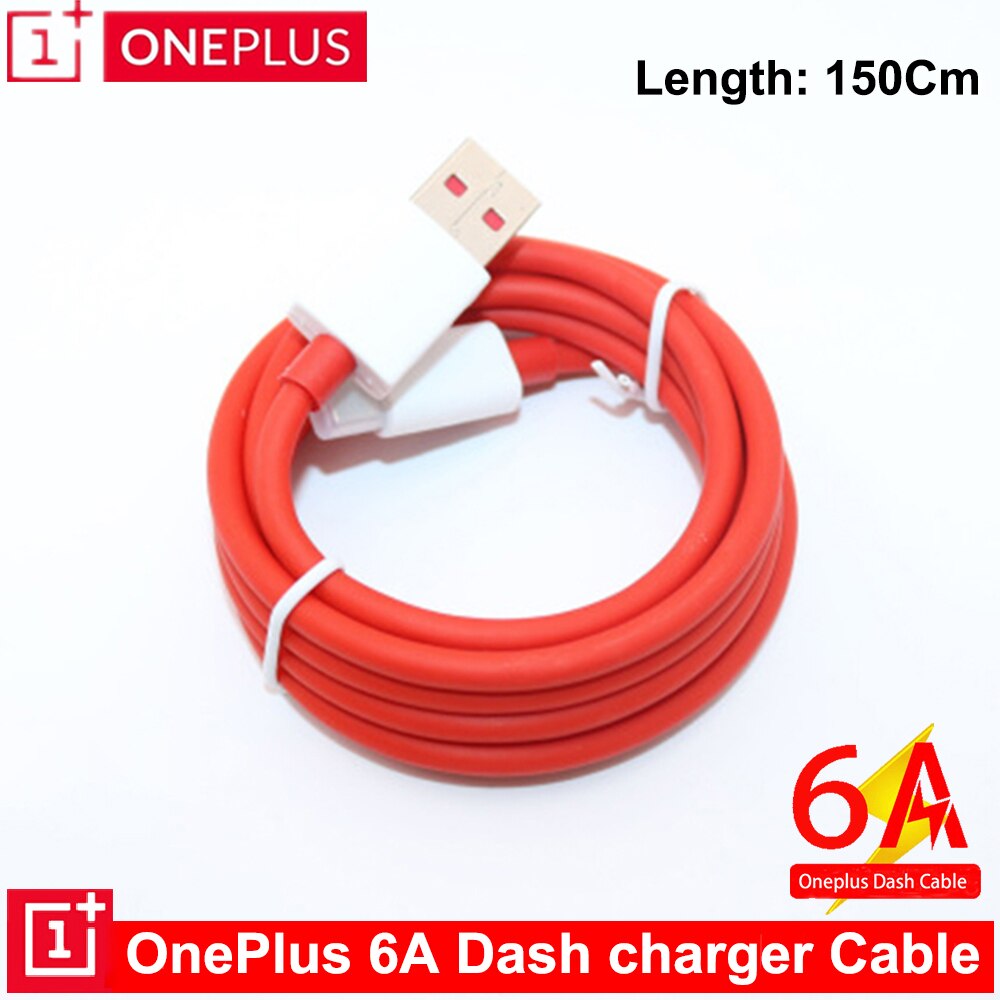 Caricatore di ordito OnePlus 7T 5V6A ordito originale ricarica rapida EU 、 caricatore usa per OnePlus 8 8pro 8T 7T Pro 7 6T 6 cavo di ordito OnePlus 6A: Only Cable 1.5M