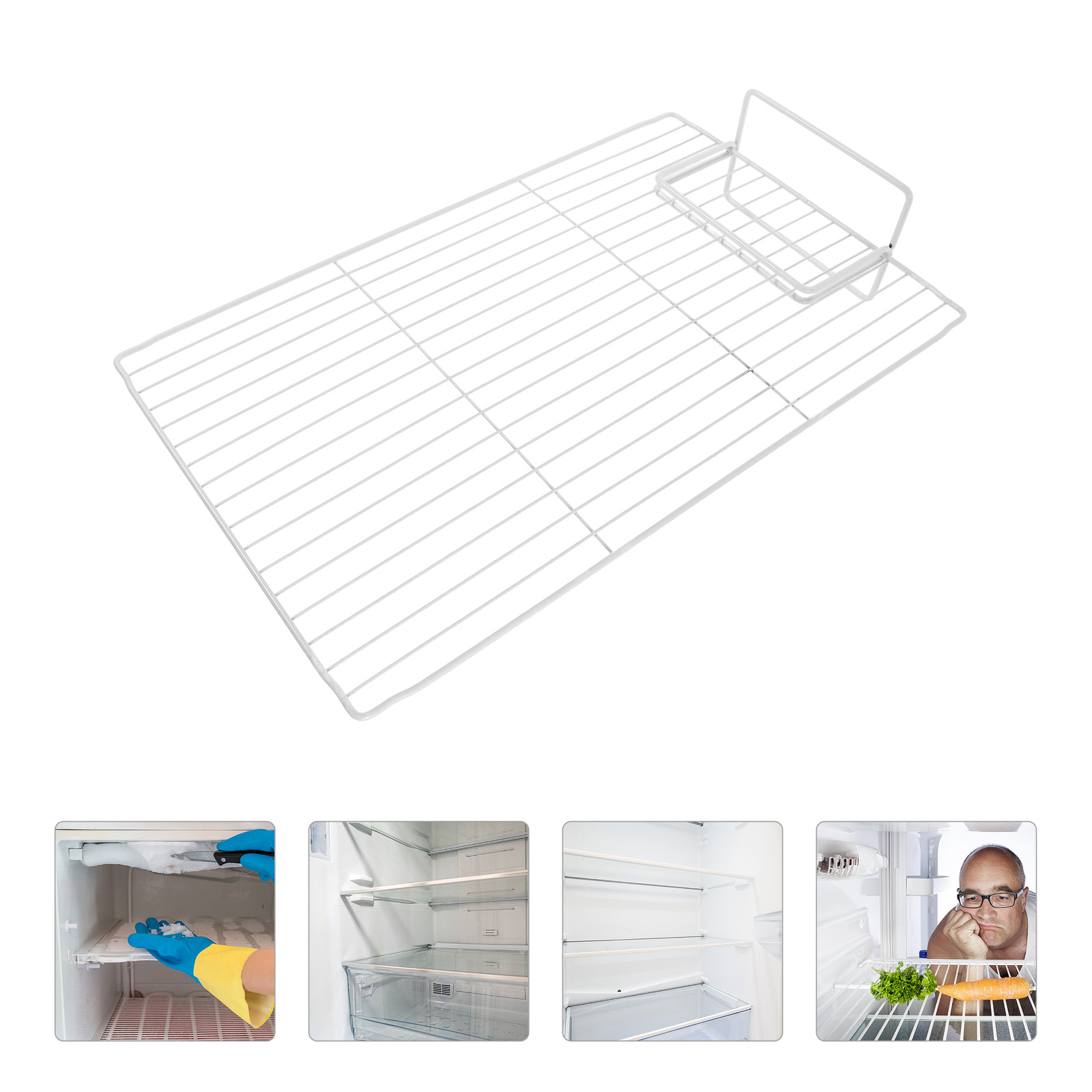 Partición de congelador, divisor de alambre de hierro, separación efectiva del espacio, malla ventilada, fácil instalación, limpieza, suministro de refrigerador, cofre