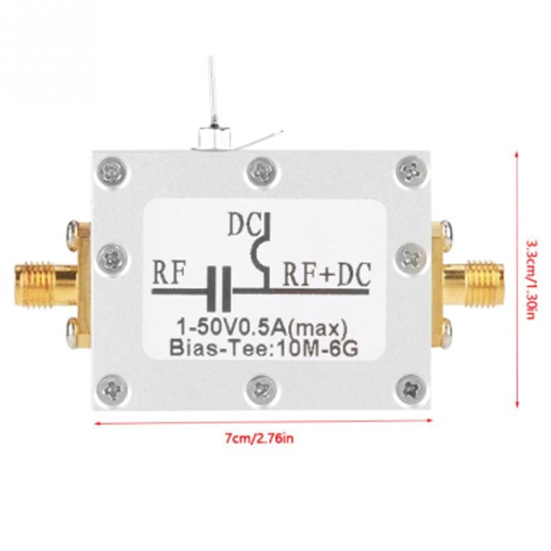 Koaxial Voreingenommenheit T 10MHz-6GHz Voreingenommenheit T 10MHz-6GHz Breitband Radio Frequenz Mikrowelle Koaxial Voreingenommenheit Geräuscharm Verstärker