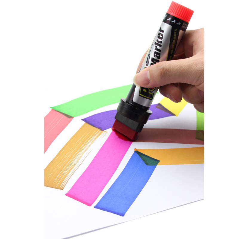 Climemo 12mm Whiteboard Paint Marker Rotuladores Markers Pen Permanent Waterproof Art Supplies DIY Comic Sketching Markers