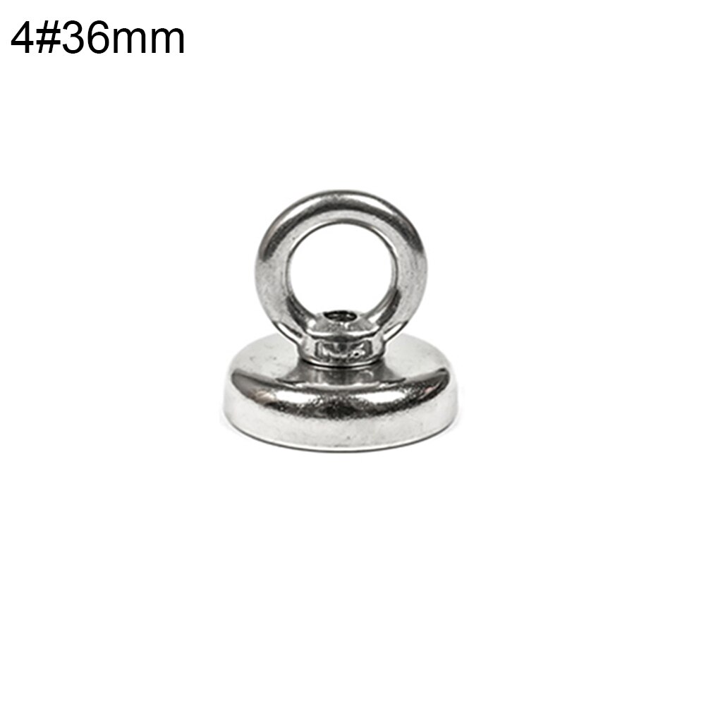 Strong Neodymium Magnet Salvage Magnet Hook Deep Sea Fishing Magnets Holder Pulling Mounting Pot with Ring Eyebolt Metal: Licht Geel