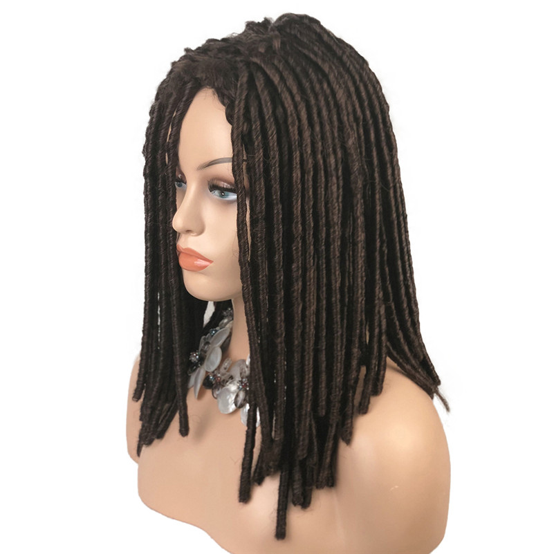 StrongBeauty Twist Haar Viertelnote Zöpfe Perücken Synthetische Dreadlocks Zöpfe Haar Perücke: 1BT30