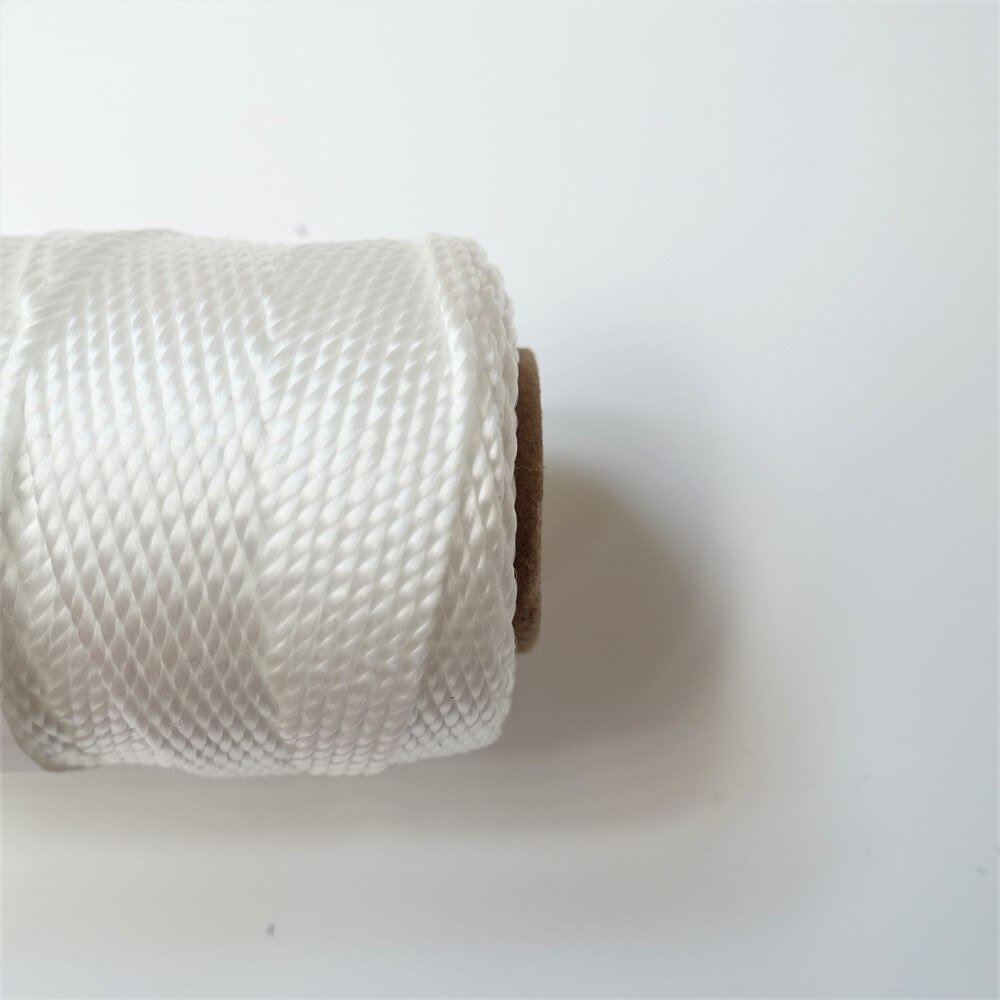 250FT(76m) #18 Twisted PP Mason Line Chalk rope Abrasion Rot Mildew Resistant, Masonry Marine Fishing DIY Crafting Gardening