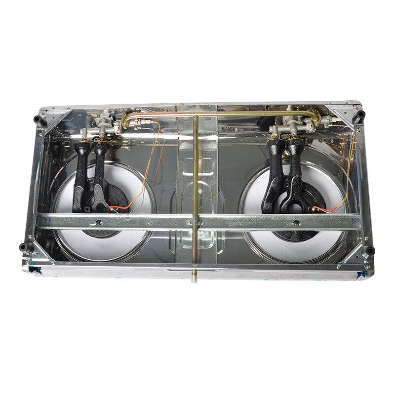 Gas stove double domestic desktop energy-saving liquefied gas fierce fire natural gas stainless steel