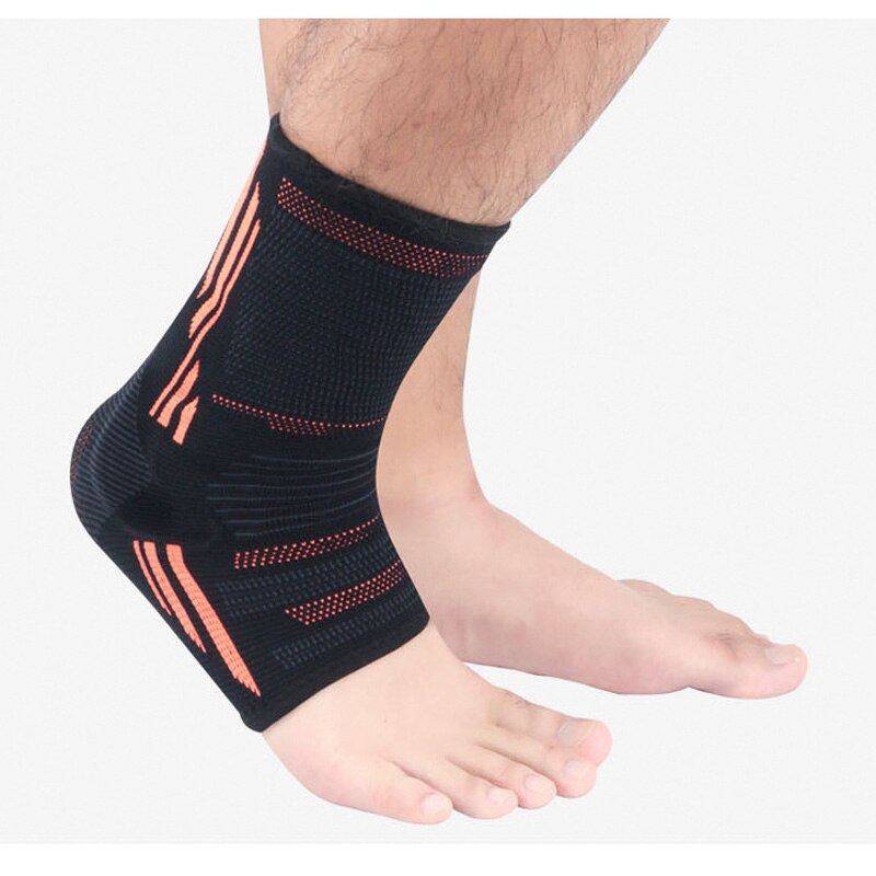 1 Stck Silikon gepolstert Knöchel Ärmeln Unterstützt FußBall fußBall Lauf Gestrickte Kompression Knöchel Fuß Anti Verstauchung Kieselsäure Gel Pad: Orange / Pro Größe 35-40