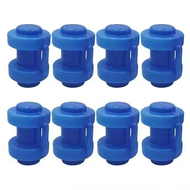 8pcs Trampoline End Cap Protective Fitness Blue For The Net Poles Waterproof Durable Safety Leisure 25mm Diameter Spare Part