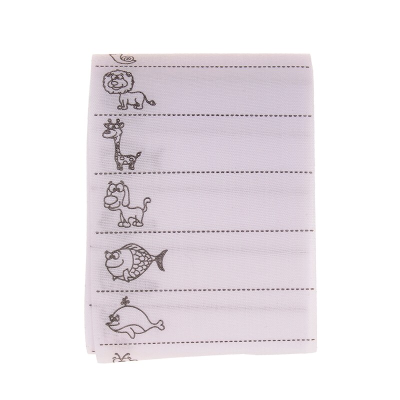 Tela para prendas de vestir etiquetas de ropa 100 unids/pack para la Escuela de Enfermería en Cuidados accesorios de costura para ropa blanco lavable hierro en etiquetas de nombre