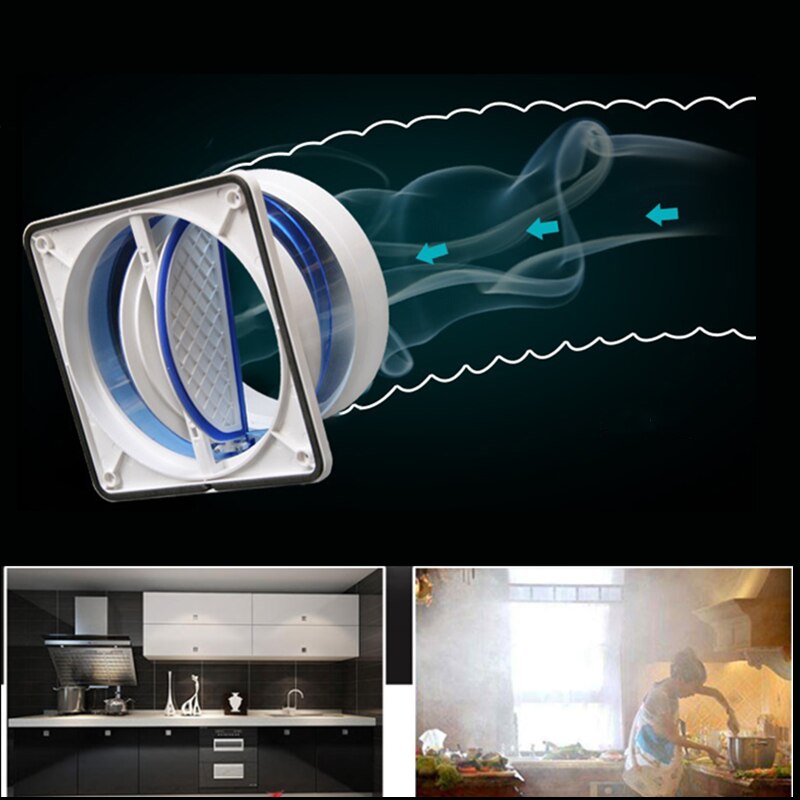 Kitchen range hoods check valve 140/150/160/180mm Pipe universal anti odor check control air outlet fresh system