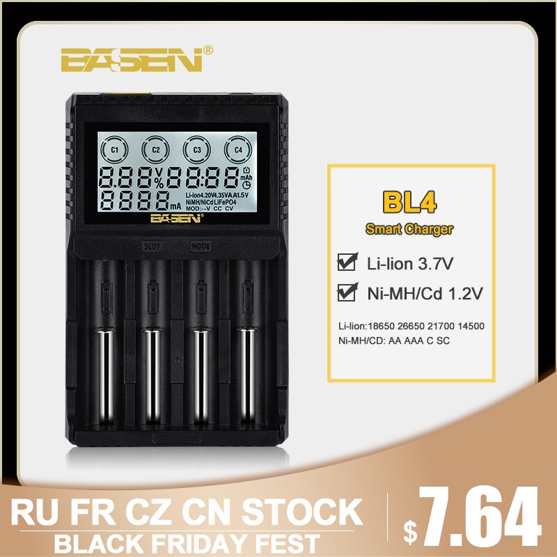 18650 Battery Charger 3.7V 18650 21700 Lithium 1.2V AA AAA NiMH Rechargeable Batteries LCD Smart Charger with DC 12V 2A Port