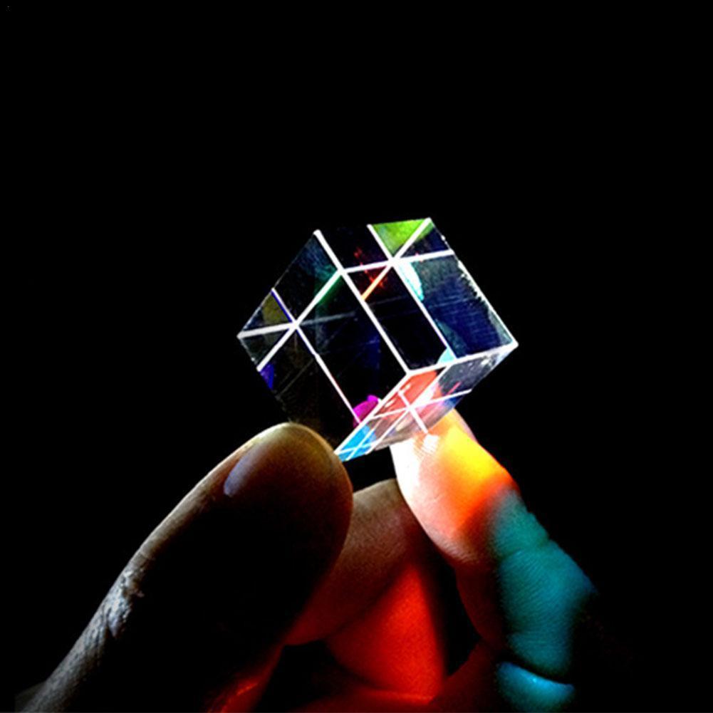 Photography Color Tool Prism Six-Sided Bright Light Splitting Glass Optical Beam Prism Combine Instrument Cube Prism