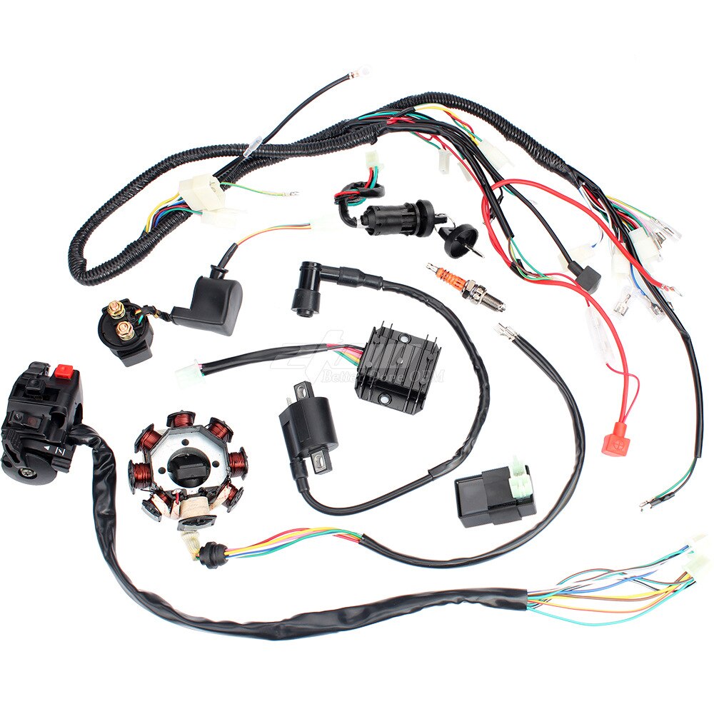 Upgrated Electrics CDI Wire Harness Stator Assembly Wiring For CG 125cc 150cc 200cc 250cc Push Rod Engine Dirt Bike ATV QUAD