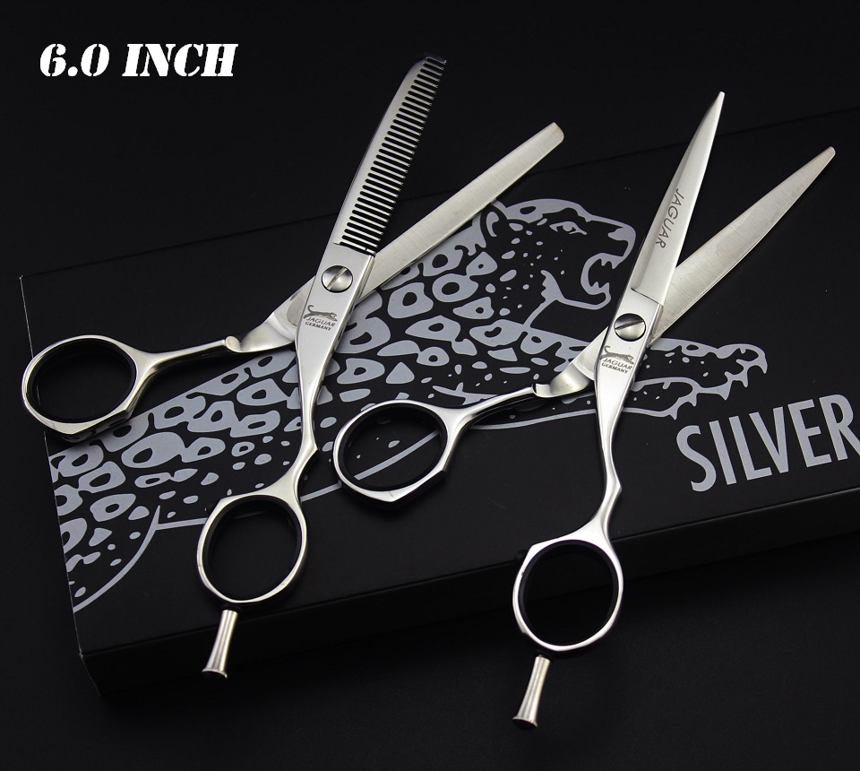 5.0 & 5.5 & 6.0 & 6.5 Inch Haar Schaar Professionele Snijden Dunner Set Kappers Schaar Kapper gereedschap Scharen Salon: WHITE