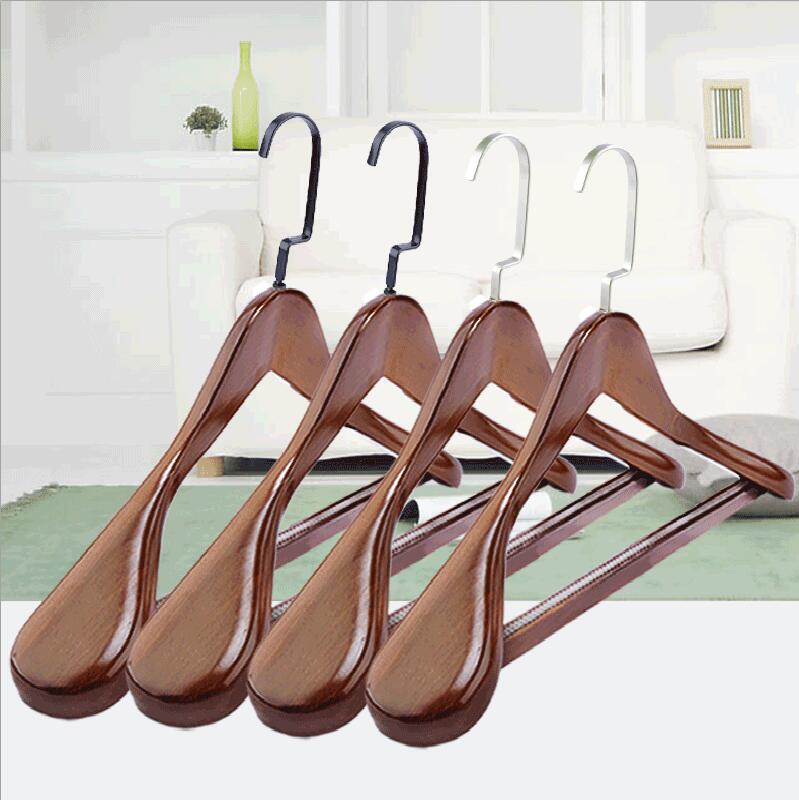 4 teile/los 40/44/45 cm männer und frauen massivholz breite-schulter kleidung Gestell kleidung speicher anzug Gestell ohne Sporn Anti-Schleudern